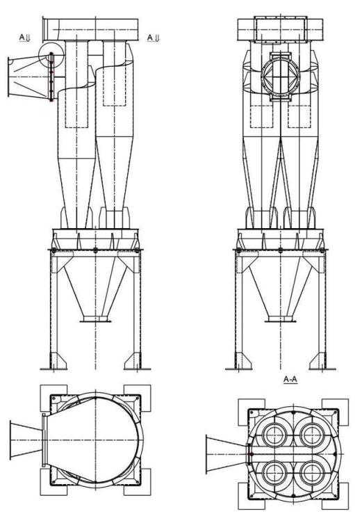 чертеж циклона У21-ББЦ в Узловой